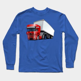 Cartoon semi truck Long Sleeve T-Shirt